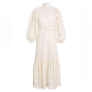 Zimmermann Rhythmic High Neck Lace Midi NWT Size 1